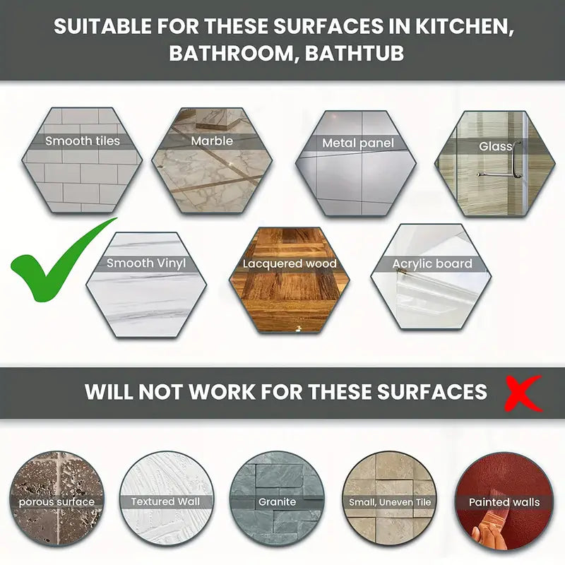 Barra de Apoyo para Baño con Ventosa de Vacío