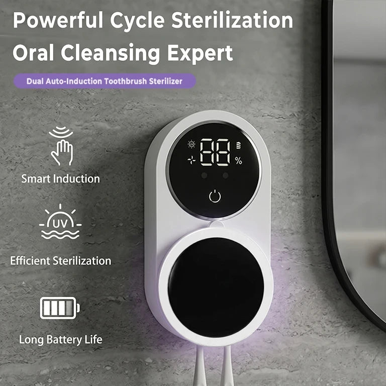 Automatic Dual Toothbrush With Disinfection Case