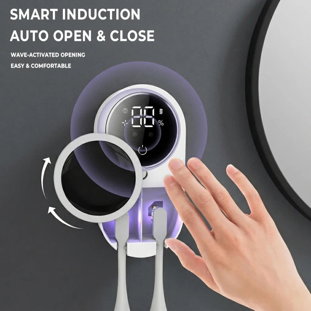 Automatic Dual Toothbrush With Disinfection Case