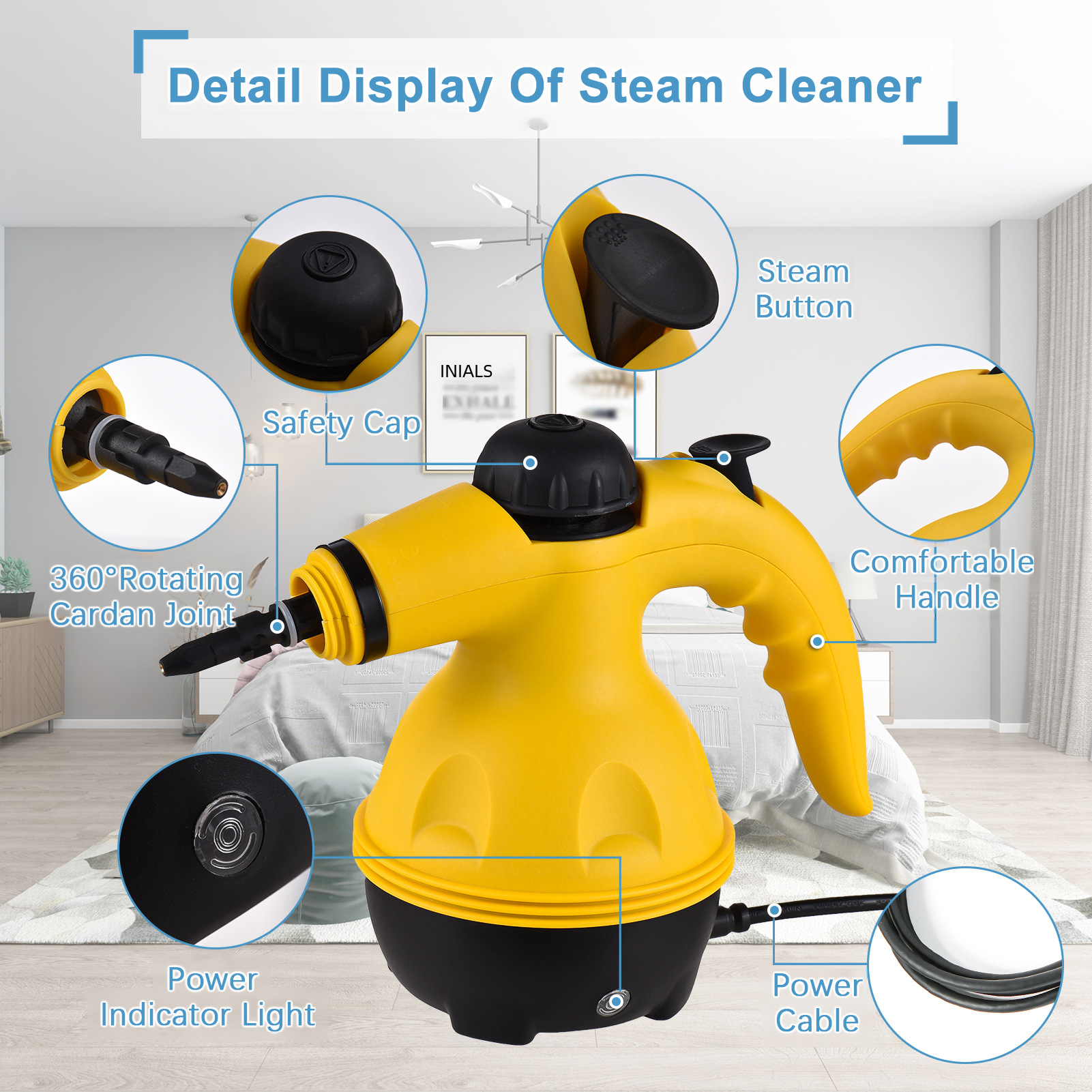 Handheld High-Temperature Steam Cleaner A001