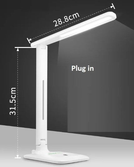 Lámpara de mesa LED táctil, vista de detalle