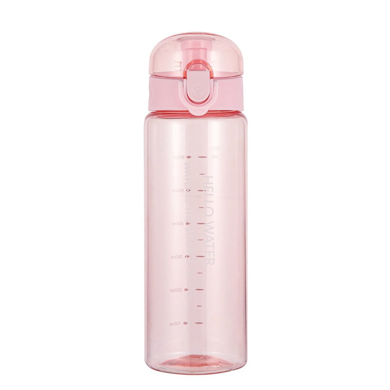 Botella de Agua Portátil a Prueba de Fugas con Pajilla (1pc)