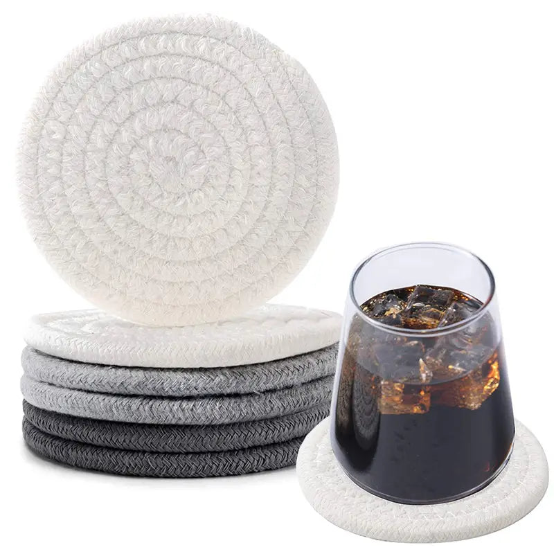 Posavasos de Tela Trenzada Hecho a Mano - Super Absorbente