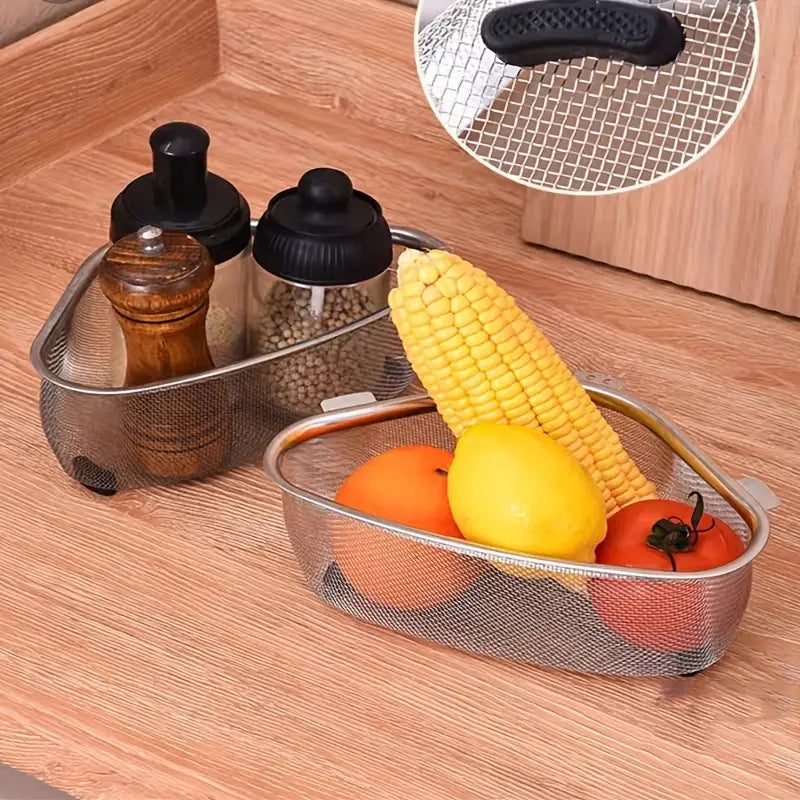Cesta Drenadora de Esquina para Fregadero de Acero Inoxidable (1PC)